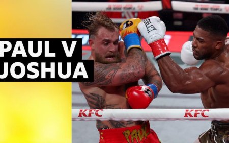 Watch: Joshua knocks out Paul in one-sided fight