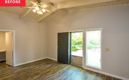 This Plain White Bedroom Feels Completely Different After a Moody Paint Upgrade