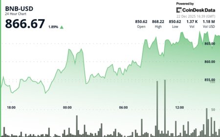 BNB at $860 lags broader market as scrutiny of Binance grows