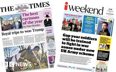 The Papers:  'Royal trips to woo Trump' and 'Gap year soldiers'