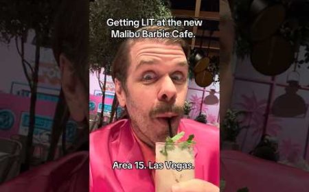 Getting LIT At The New Malibu Barbie Cafe At Area 15 In Las Vegas! LOLs!!! | Perez Hilton