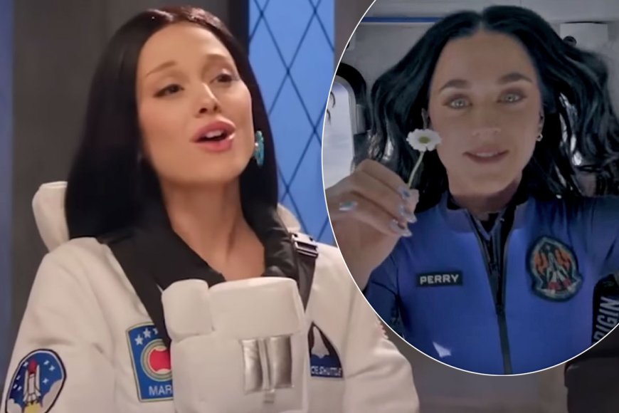 Ariana Grande Mocks Katy Perry’s Space Flight During SNL Impression!