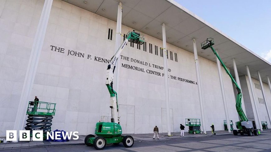 Democratic lawmaker sues to remove Trump's name from Kennedy Center