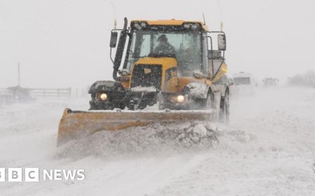 Weather warnings in place as snow and ice blanket parts of UK