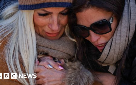 Raw emotions as mourners attend Mass for Swiss bar fire victims