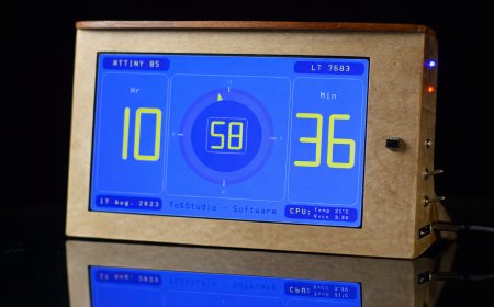 Drive 1024×600 Pixels via I2C with an ATtiny85