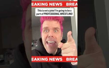 This Is Not A Joke! I'm Going To Be A Part Of PROFESSIONAL WRESTLING!
