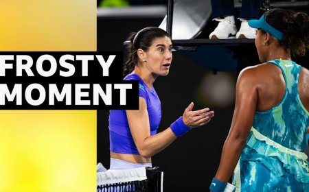 Osaka has tense exchange with Cirstea at end of match