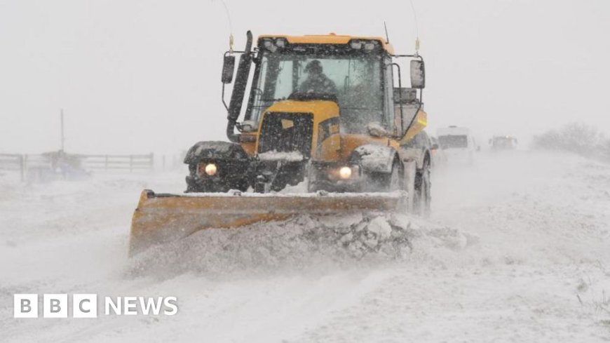 Weather warnings in place as snow and ice blanket parts of UK