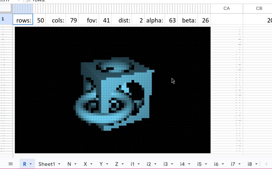 Ray Marching in Excel