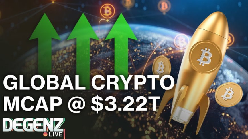 Global Crypto MCap up to $3.22 Trillion! XRP up 12%! Japan Endorse Crypto! Fear & Greed back to Neutral!
