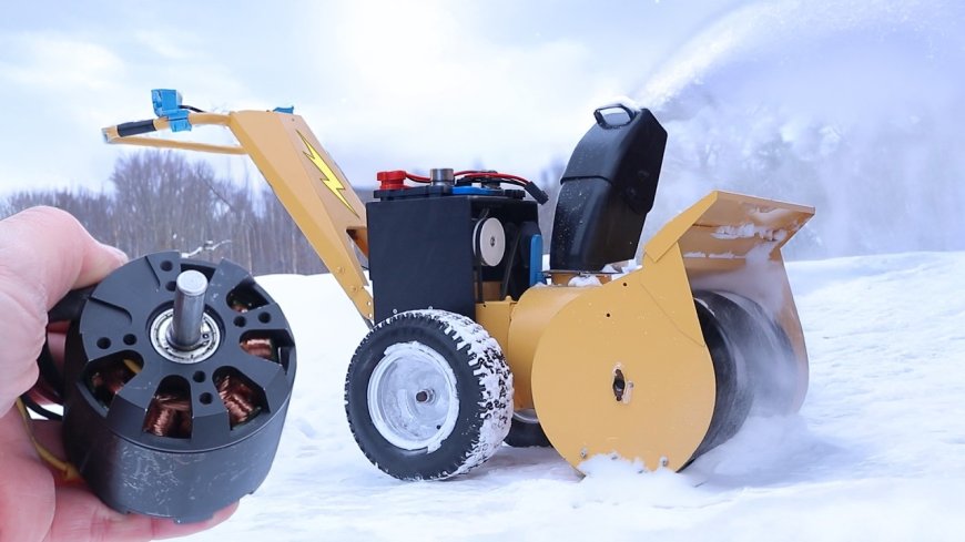 Electric Snowblower Clears the Way With Hobby Parts