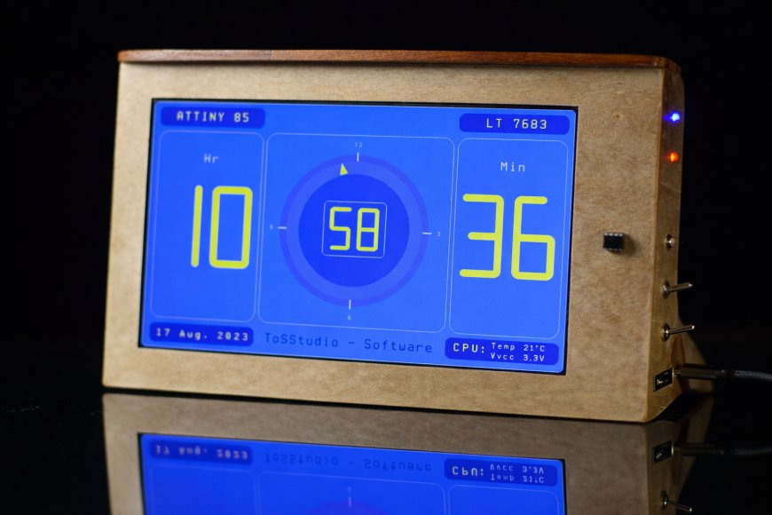 Drive 1024×600 Pixels via I2C with an ATtiny85