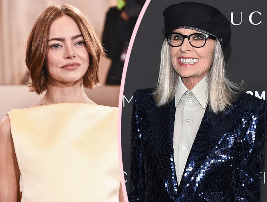 Emma Stone Shares The 'Valuable' Life Lesson Her Late 'Hero' Diane Keaton Taught Her