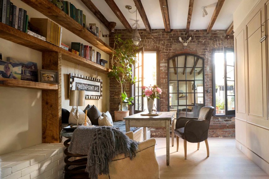 Two Small NYC Studios Merged to Make One Apartment With Cool Lounge Vibes