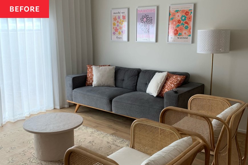 This “Blank” Living Room Got a Cozy, Colorful Makeover
