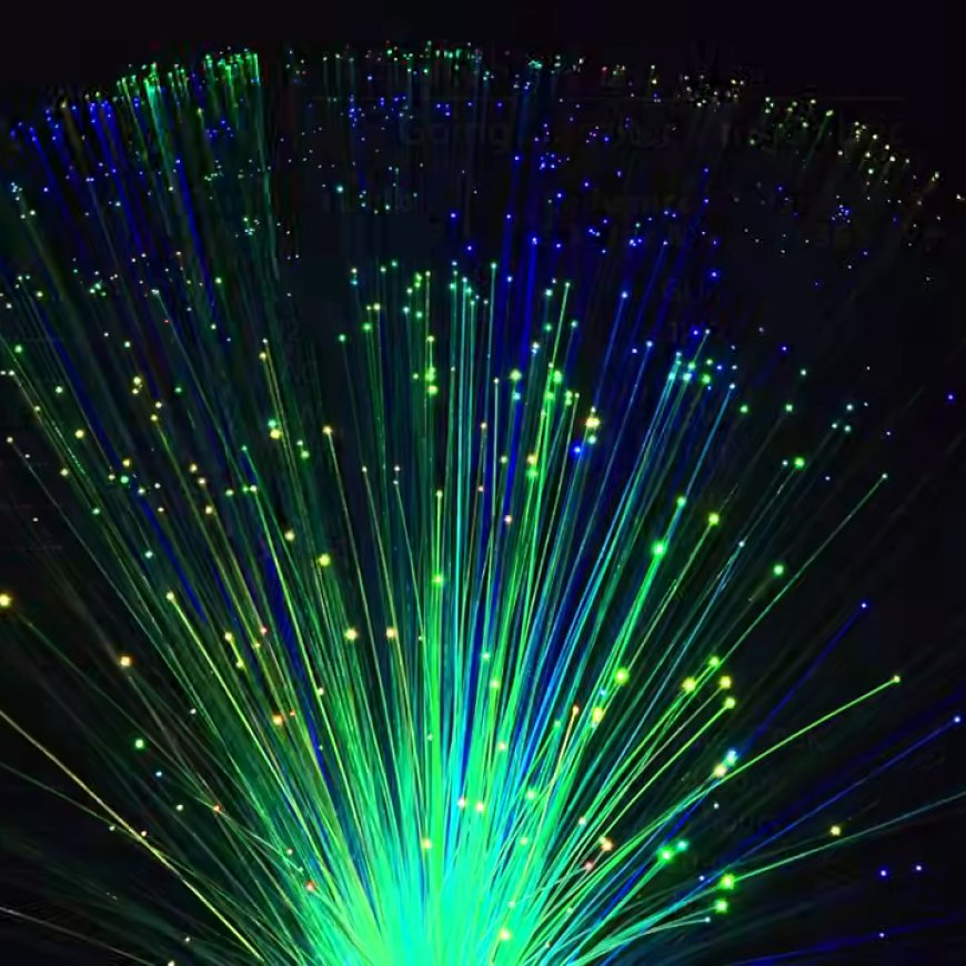 Fiber Optic Lamp Modified To Be Scarily Bright