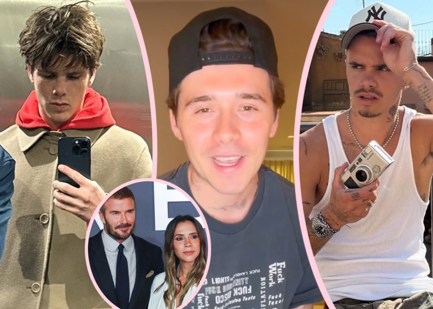 Cruz & Romeo Beckham Call Out Brother Brooklyn For ‘Hating’ On Their Family Amid Nasty Feud!