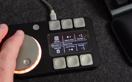DIY Macropad Rocks a Haptic Feedback Wheel