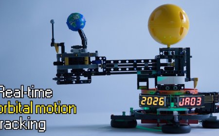 LEGO Orrery Gets A Real-Time Drive Upgrade