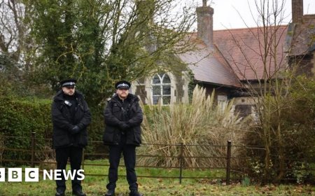 Andrew in custody as police search two addresses