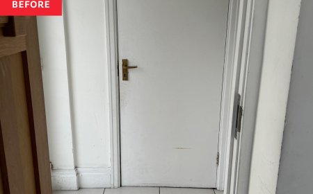 This $60 Door Makeover Completely Changed the Entryway