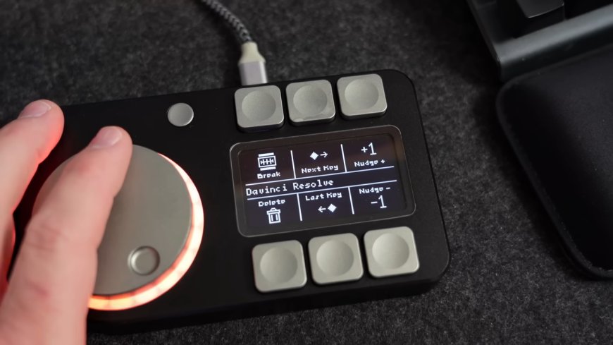 DIY Macropad Rocks a Haptic Feedback Wheel