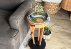 Railway End Table Powered By Hand Crank