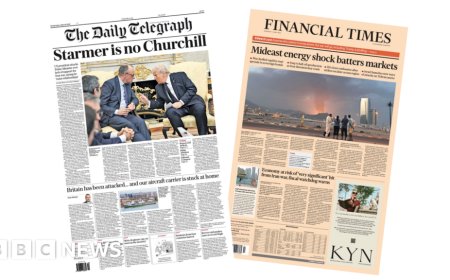 The Papers:  'Trump mocks Starmer' and 'Middle East energy shock for markets'