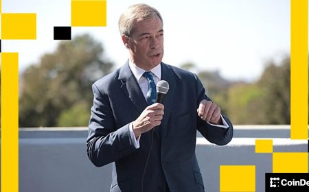 Nigel Farage takes 6% stake in UK bitcoin treasury firm Stack BTC