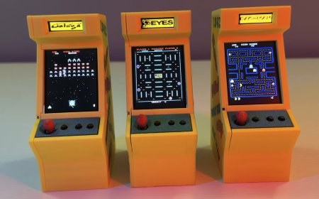 Mini Multi-Arcade Game Cabinets with an ESP32 and Galagino