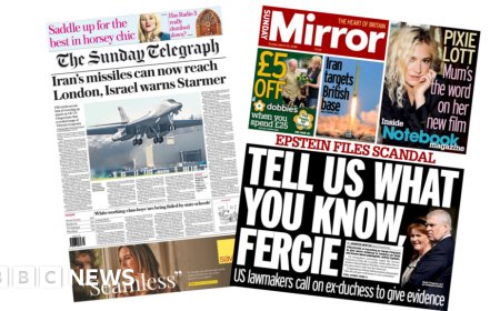 'Iran's missiles can now reach London' and 'Tell us what you know, Fergie'