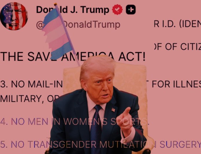 WH Pressures Congress to Stuff Anti-Trans Riders into Sweeping Voter Suppression Bill