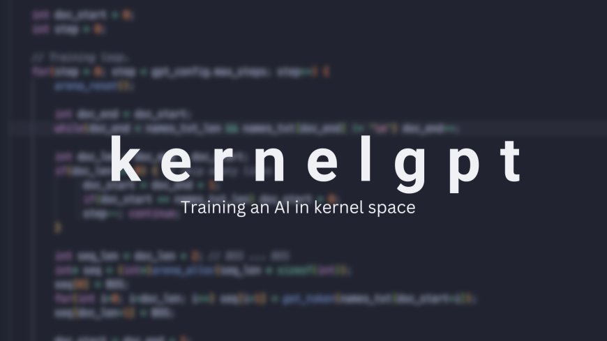 Building a Dependency-Free GPT on a Custom OS