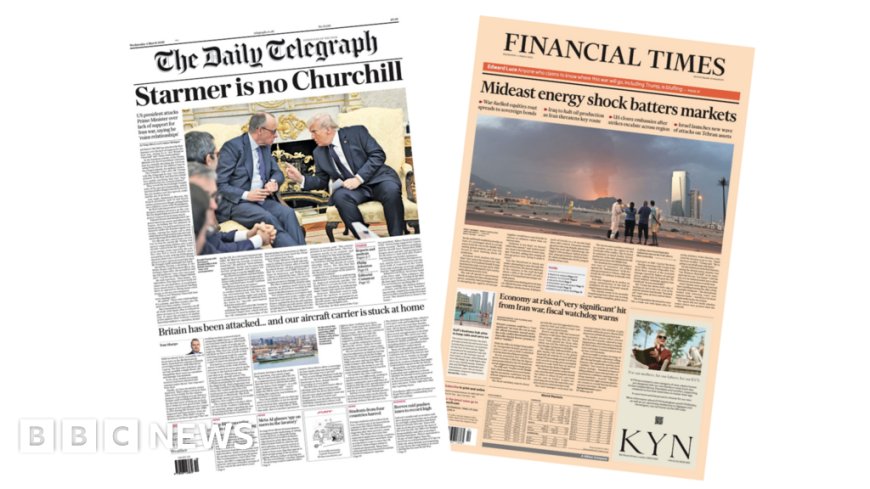 The Papers:  'Trump mocks Starmer' and 'Middle East energy shock for markets'