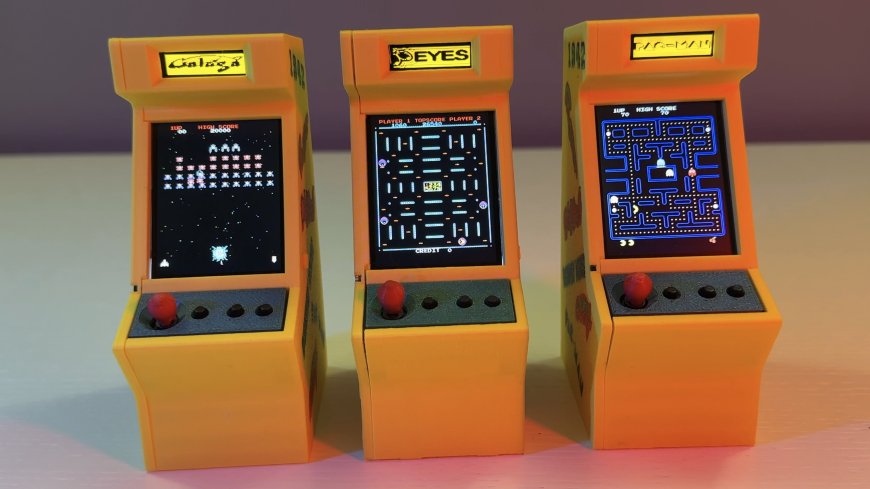 Mini Multi-Arcade Game Cabinets with an ESP32 and Galagino