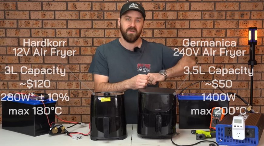 Comparing 12 VDC Air Fryers with Regular 240 VAC Ones