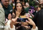 Eurovision winner Dara arrives to screaming fans in Bulgaria