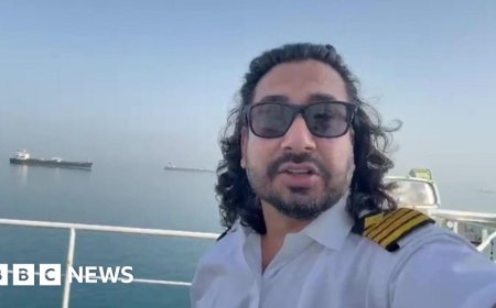 Watch: Captain of stranded ship in Strait of Hormuz tells BBC of 'pressure'