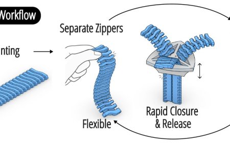 Y-zipper: 3D Printing Flexible–Rigid Transition Mechanism for Rapid and Reversible Assembly