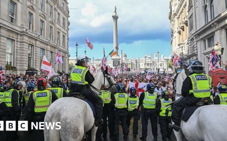How rival protesters were kept apart by £4.5m police operation
